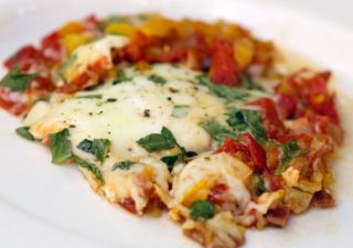 tuscan tomato skillet-brunch-brunch recipe-breakfast idea- vegan recipe -vegetarian breakfast